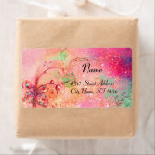 Étiquette JARDIN DES OMBRES PERDUES, vert rose (En situation)