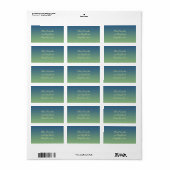 Étiquette Jardin des poulpes (Feuille entière)