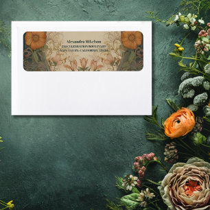 Étiquette Jardin Enchanté Art Nouveau Baby Shower 