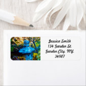 Étiquette Jardin japonais peint (En situation)