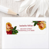 Étiquette Jardin vintage Floral (En situation)