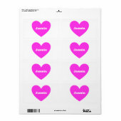 Étiquette Jasmin (Feuille entière)