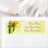 Étiquette Jaune de mariage de printemps jonquille (En situation)