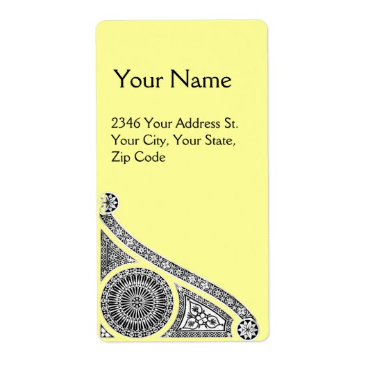 Étiquette Jaune RENAISSANCE (Devant)