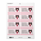 Étiquette Jazmin "Don de vie" (Feuille entière)