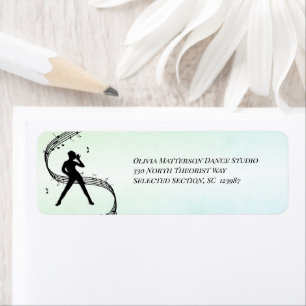 Étiquette Jazz Dance Green Personal