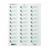 Étiquette Jazz Dance Green Personal (Feuille entière)