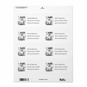 Étiquette Je construis des robots (Feuille entière)