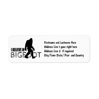 Étiquette Je crois en Bigfoot Funny Sasquatch