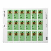 Étiquette Je Crois ! Leprechaun Bigfoot (Feuille entière)