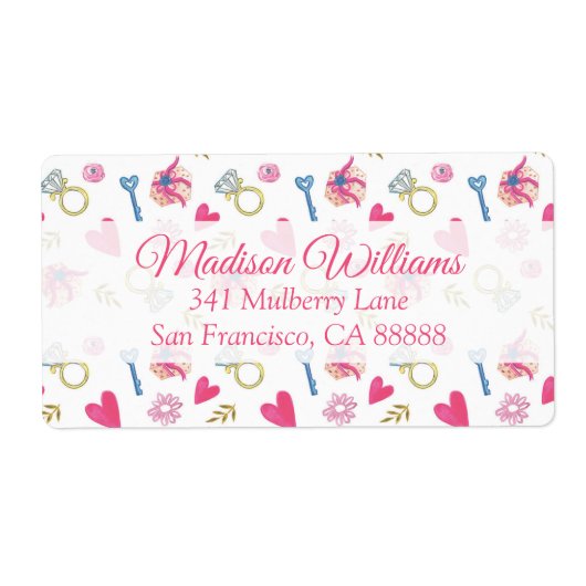 Étiquette Je fais Motif II (Devant)