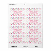 Étiquette Je fais Motif II (Feuille entière)