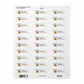 Étiquette Je fumerais cette Turquie (Feuille entière)