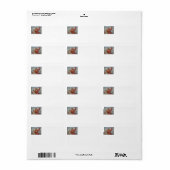 Étiquette Je partirai. (Feuille entière)