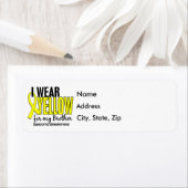 Étiquette Je Porte Du Jaune Pour Mon Frère 10 Sarcome (En situation)