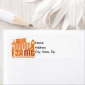 Étiquette Je Porte Orange Pour Moi Sclérose Multiples MS (En situation)