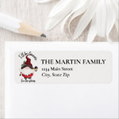 Étiquette Je serai Gnome pour Noël (En situation)