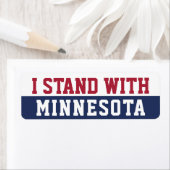 Étiquette Je suis avec Minnesota (En situation)