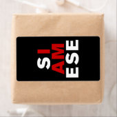 ÉTIQUETTE JE SUIS SIAMESE (En situation)