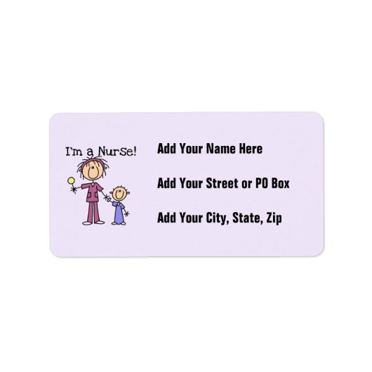 Étiquette Je suis une infirmière T-shirts et cadeaux (Devant)