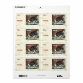 Étiquette Je vais faire la sieste ici (Feuille entière)