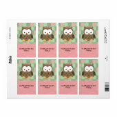 Étiquette Je vais OWLways être votre ami (Feuille entière)