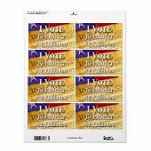 Étiquette Je Vote Pour Protéger Ma Liberté (Feuille entière)