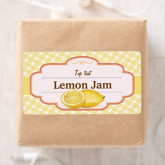 Étiquette Jelly à confiture de style classique Jam tradition (En situation)