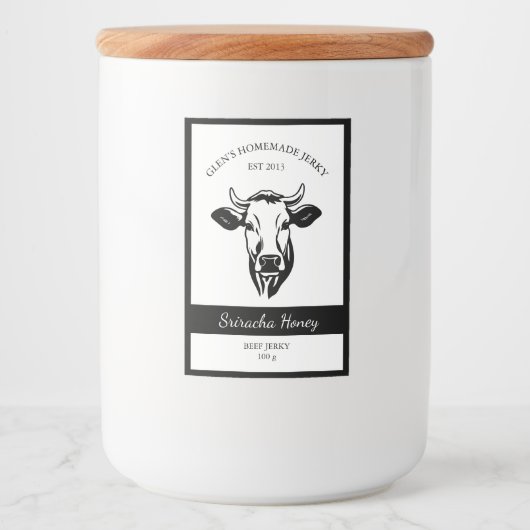 Étiquette Jerky de boeuf (Devant)