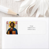Étiquette Jésus Christ Est Orthodoxe Christian Icon (En situation)
