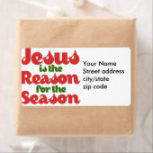Étiquette Jésus est la raison de la saison (En situation)