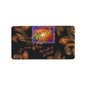 Étiquette Jésus La Lumière du Monde (Devant)