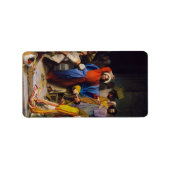 Étiquette Jésus nettoyant le temple par Carl Bloch (Devant)