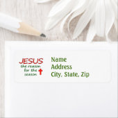 Étiquette Jésus raison de la saison (En situation)