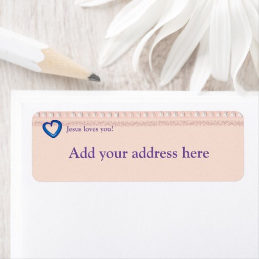 Étiquette Jésus t'aime ! (En situation)