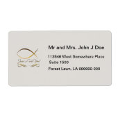 Étiquette Jésus t'aime (Devant)