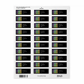 Étiquette Jetée en bois au-dessus d'un paysage paisible du l (Feuille entière)