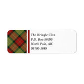 Étiquette Jeu de Noël rustique (Devant)