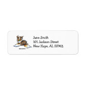 Étiquette Jeu de Red Merle Australian Shepherd (Devant)