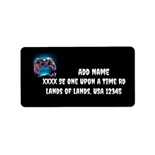 Étiquette Jeu Sur Carte Postale Distante Vibrante (Devant)