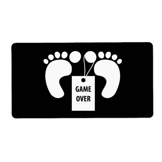 Étiquette Jeu terminé (Devant)