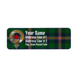 Étiquette Jeune Tartan & Badge