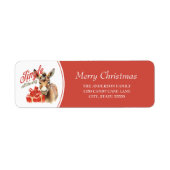 Étiquette Jingle All Way Rustic Christmas Farm âne âne (Devant)