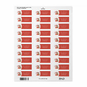 Étiquette Jingle All Way Rustic Christmas Farm âne âne (Feuille entière)