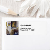 Étiquette Johannes Vermeer - Lady debout dans une virginale (En situation)