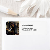 Étiquette Johannes Vermeer - Le géographe (En situation)