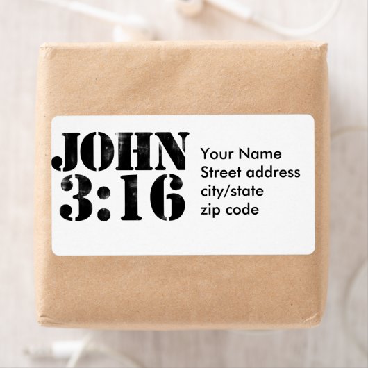 Étiquette John 3:16 (En situation)