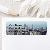 Étiquette John Hancock Centre Et Trump Tower, Chicago (En situation)