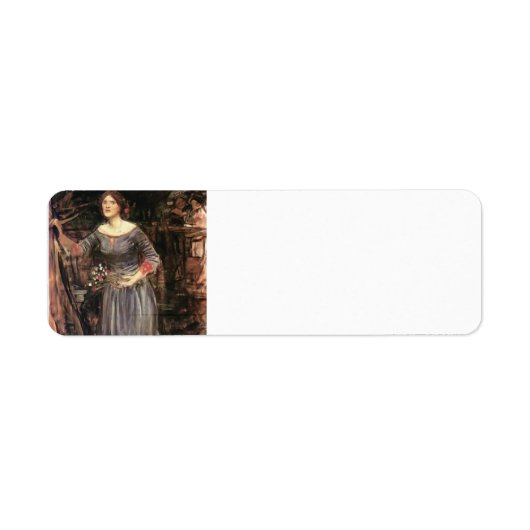 Étiquette John William Waterhouse - Ophelia (Devant)