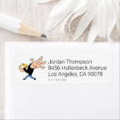 Étiquette Johnny Bravo Pose Iconique (En situation)